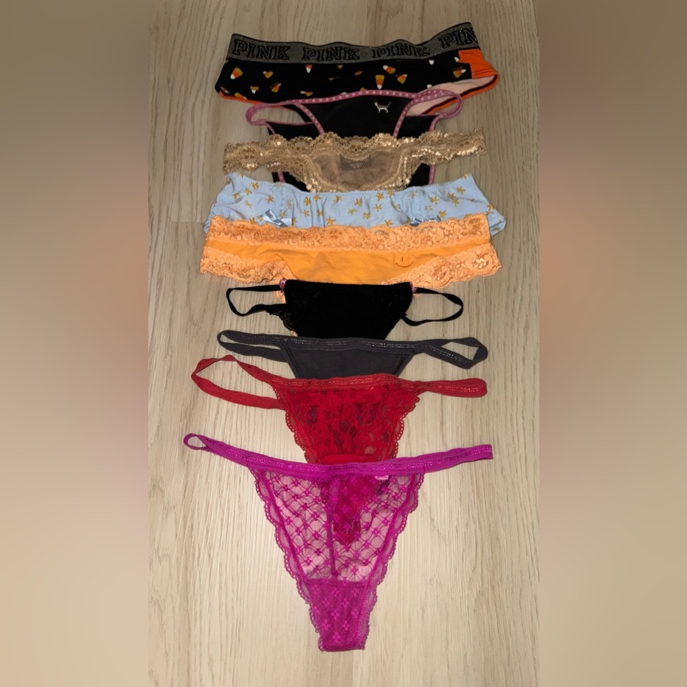 9 VTG Victorias Secret & Joe Boxer-Double String Bikini-VString-Cheekster-Cheeky